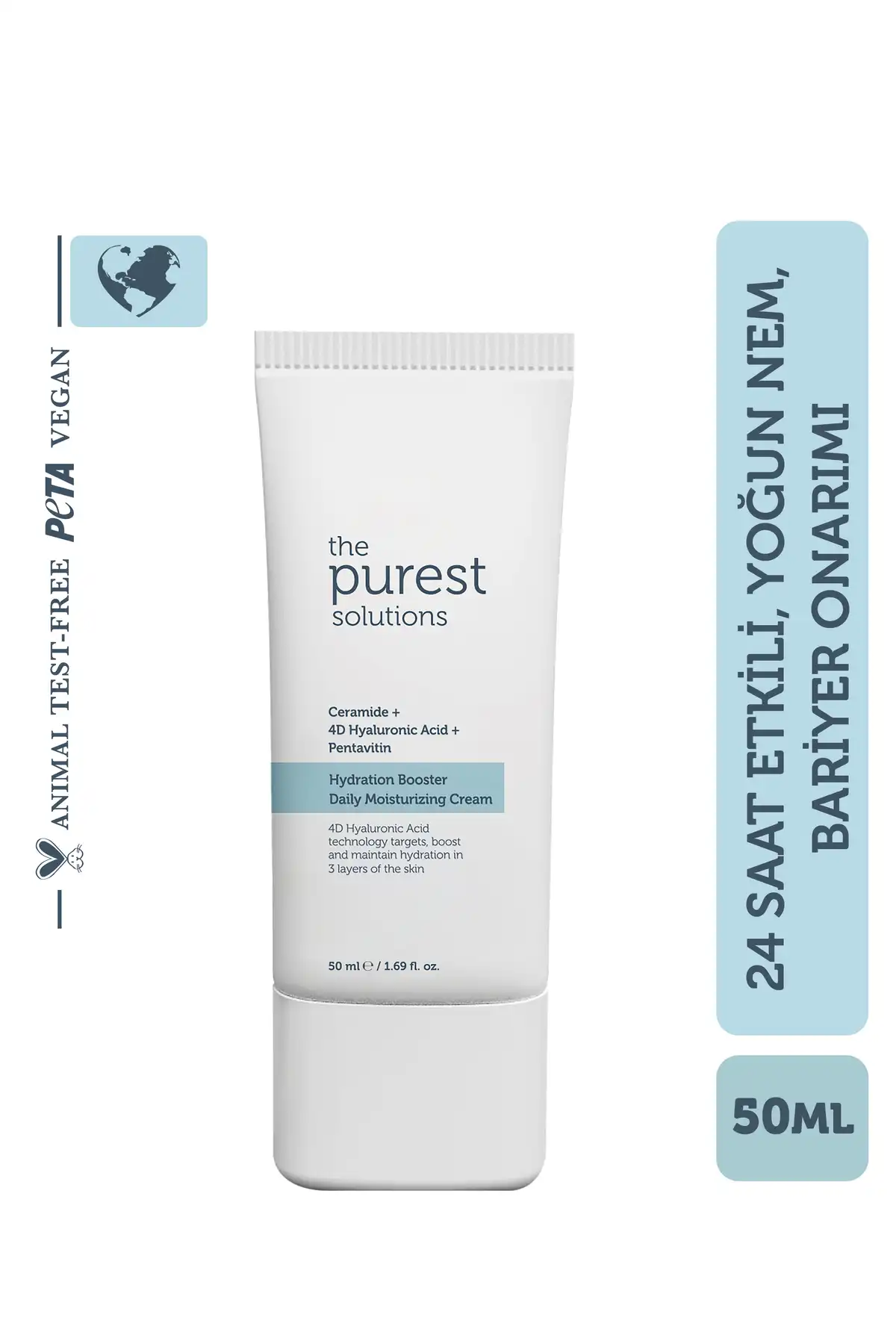 کرم مراقبت از پوست مرطوب کننده قوی روزانه 24 ساعته 50 میلی لیتر برند   The Purest Solutions(پیورست سولوشن) در دسته مراقبت از پوست