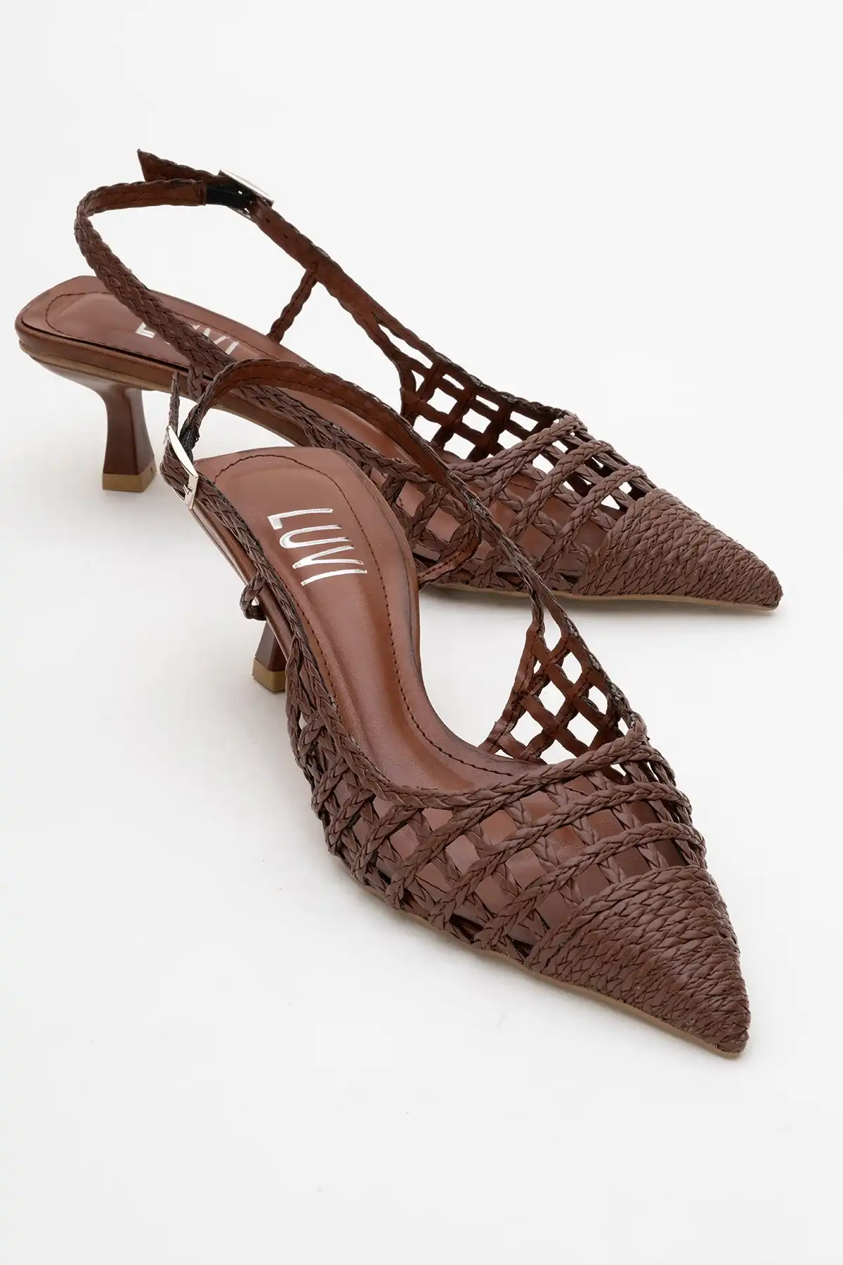 کفش مجلسی زنانه اصل ترکیه مدل جدید 2025  برند   luvishoes(لوویش) به رنگ  تابا