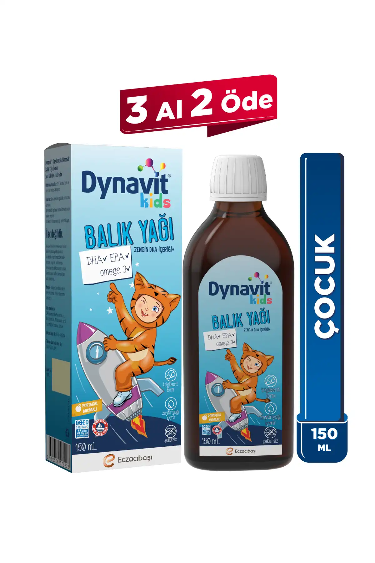 بچه های Dynavit Kids Orange Orange روغن ماهی با طعم ماهی 150 میلی لیتر - 1300 میلی گرم روغن ماهی برای کودکان ، امگا -3 ، EPA ، Rich DHA برند   Dynavit ( Dynavit ) 