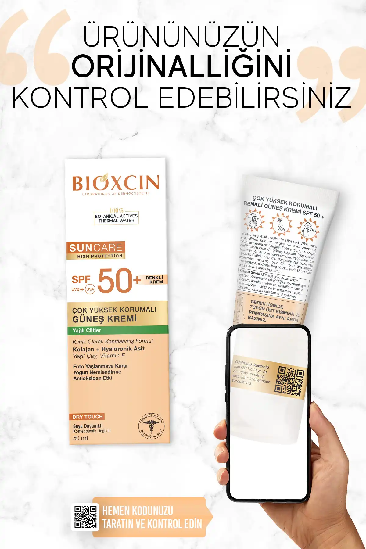 کرم ضد آفتاب رنگی با محافظت بسیار بالا برای پوست های چرب Spf رنگی 50+50 میلی لیتر برند   Bioxcin(بیوکسین) به رنگ   در دسته ضد آفتاب