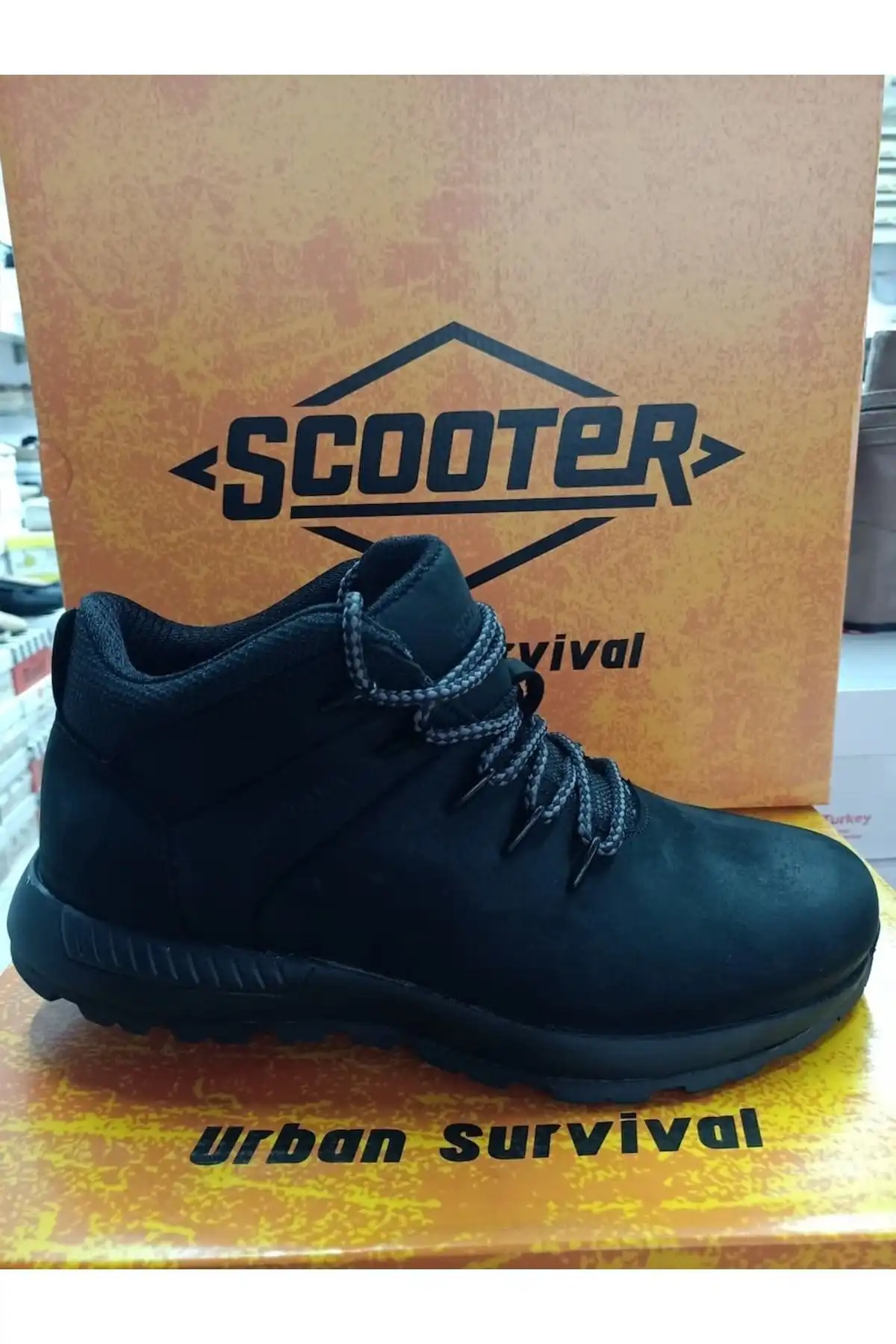 چکمه های چرم اصل ارتوپدی 1271cs برند   Scooter به رنگ  مشکی در دسته بوت مردانه