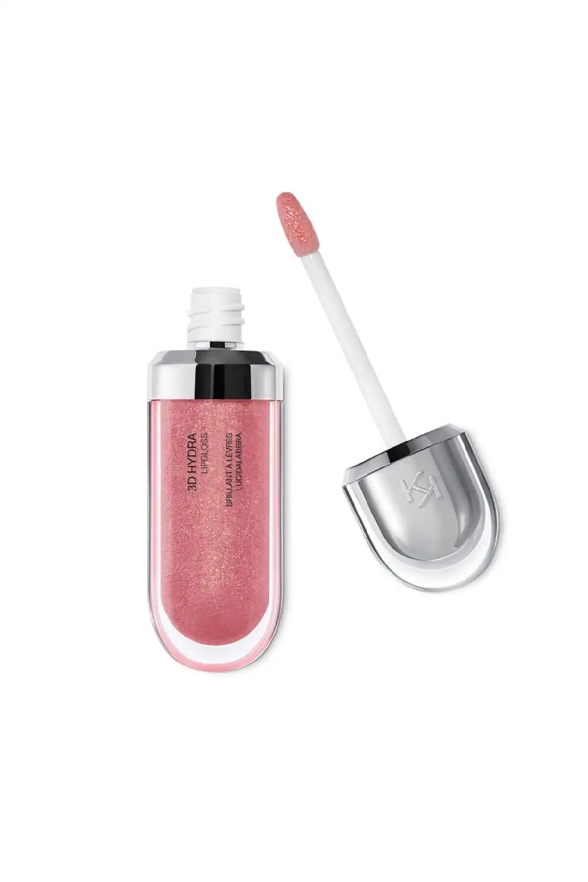براق لب - 3d Hydra Lipgloss 17 Pearly Mauve برند   KIKO(کیکو) به رنگ   صورتی در دسته حالت دهنده مو