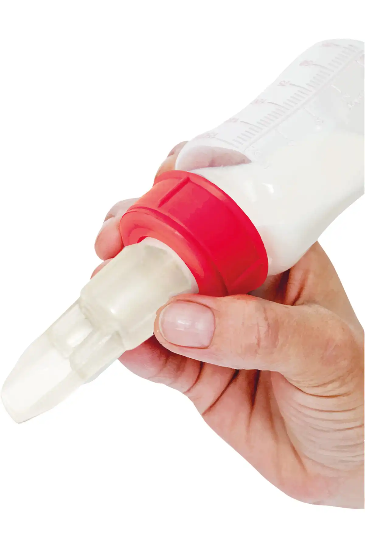 دستگاه تغذیه نوزاد Easy Cup بطری نوع قاشق غذاخوری 150ml برند   به رنگ  سفید در دسته پستانک