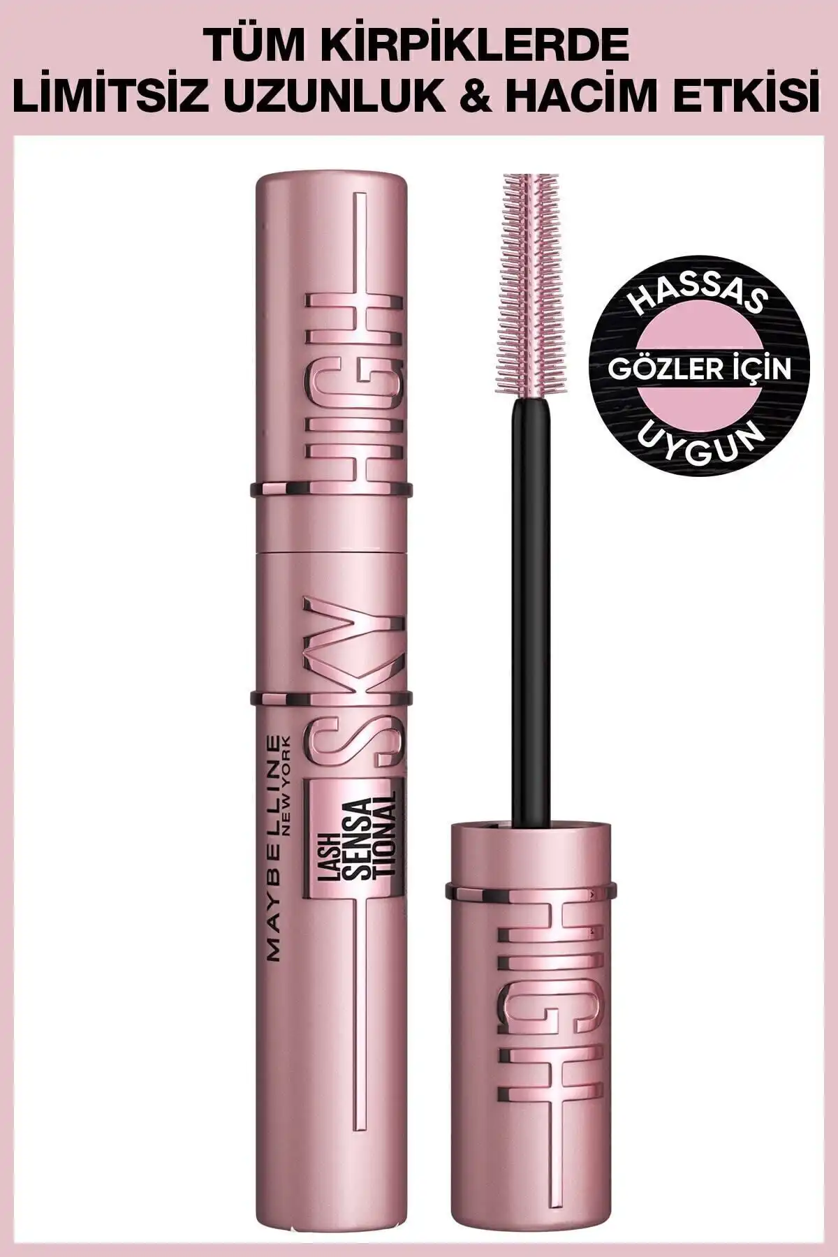 ریمل Lash Sensational Sky High برند   Maybelline New York(میبلین نیویورک) به رنگ  مشکی
