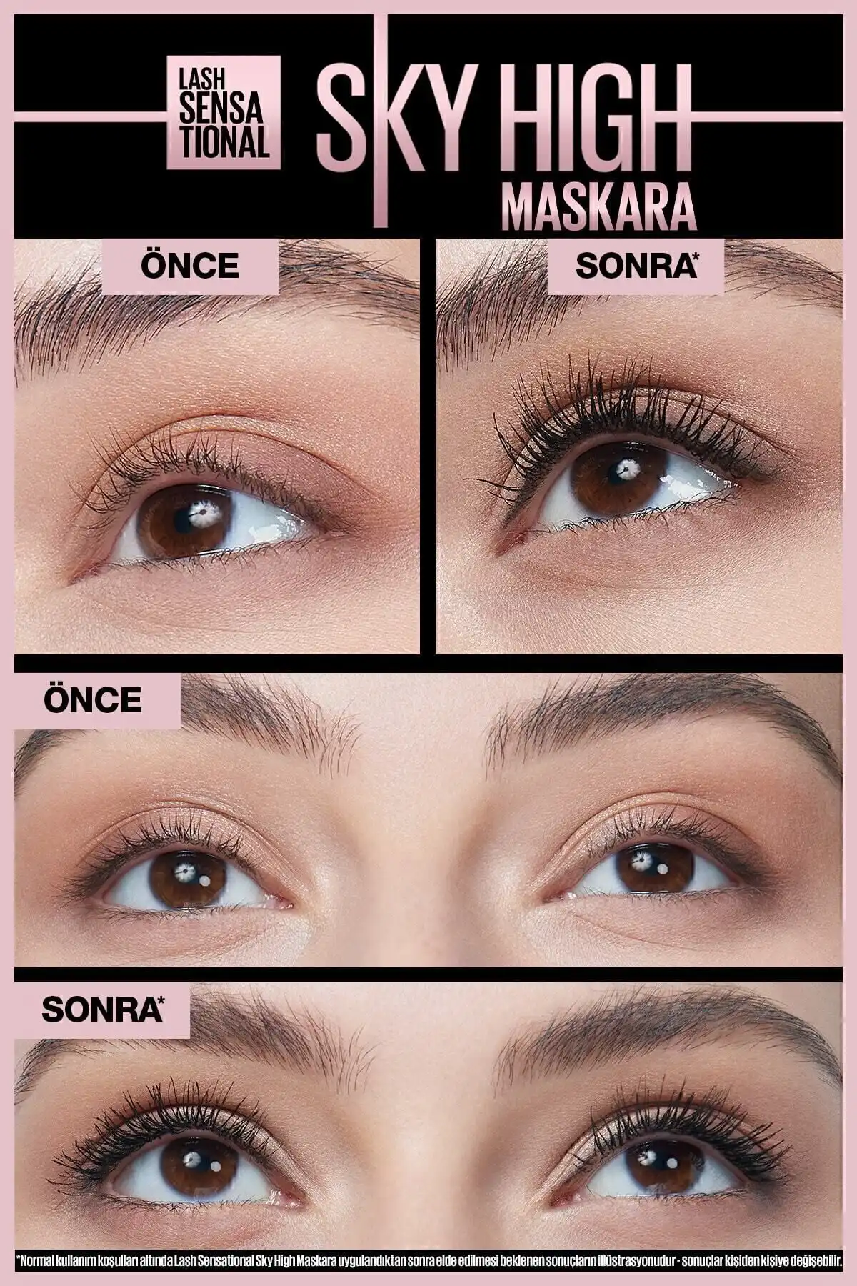 ریمل Lash Sensational Sky High برند   Maybelline New York(میبلین نیویورک) به رنگ  مشکی
