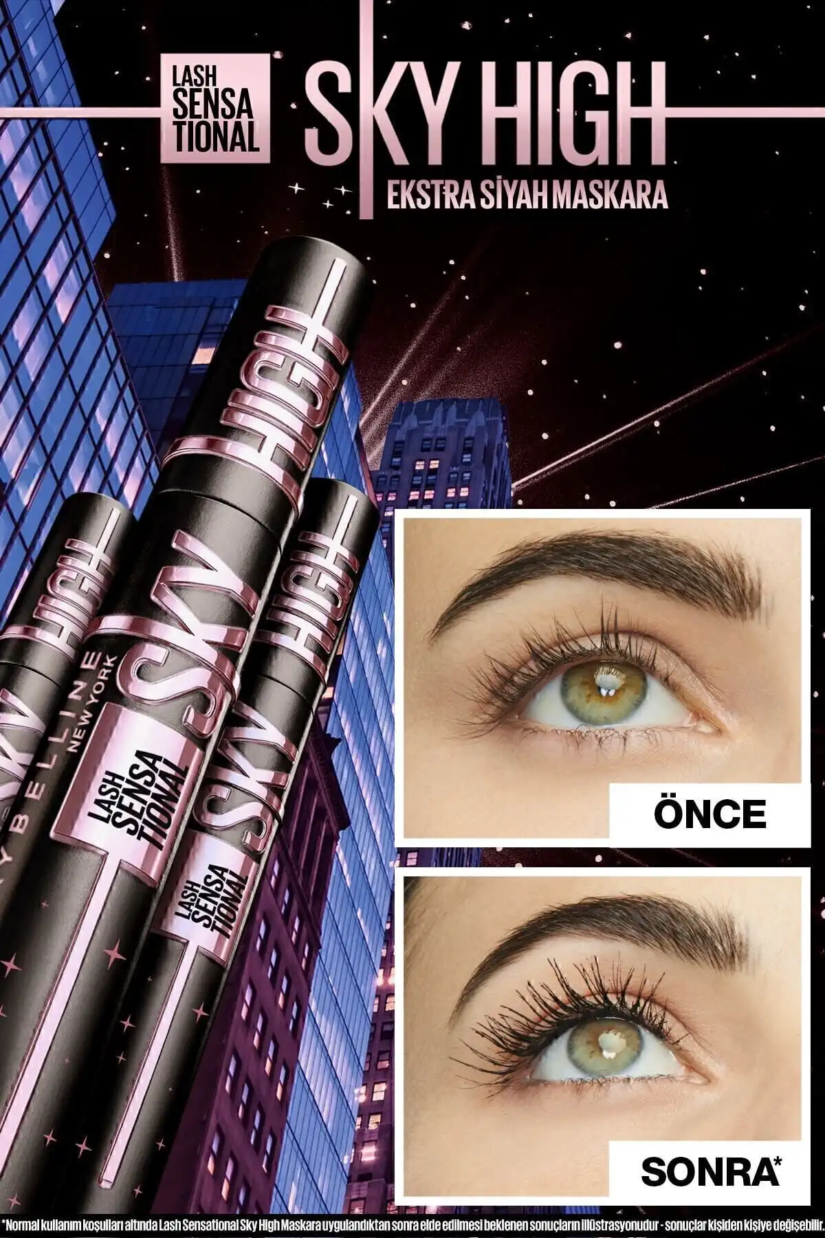ریمل مشکی Lash Sensational Sky High Cosmic برند   Maybelline New York(میبلین نیویورک) به رنگ  