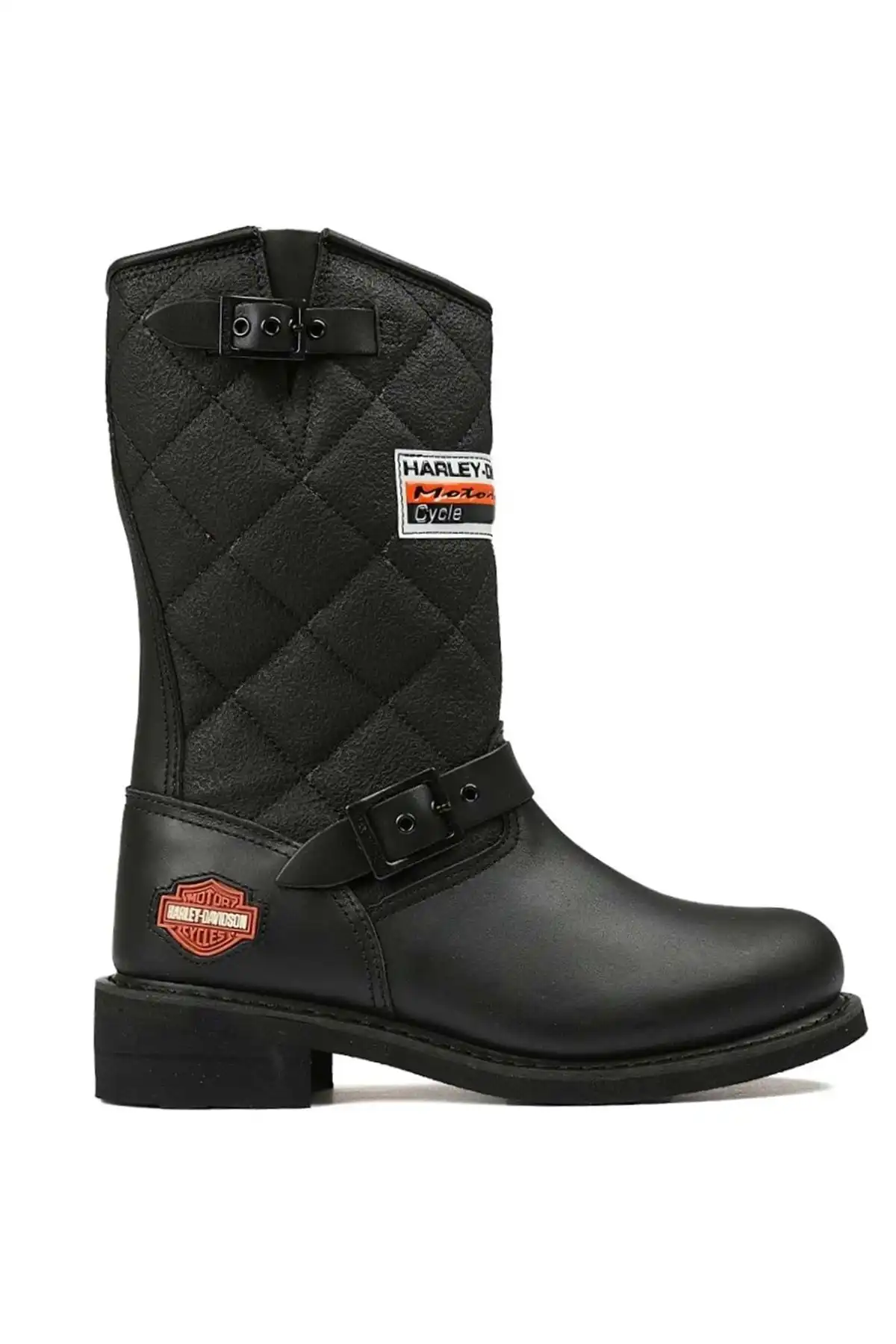 چکمه های زنانه چرم مشکی Laconia برند   Harley Davidson ( هارلی دیویدسون )  به رنگ  مشکی