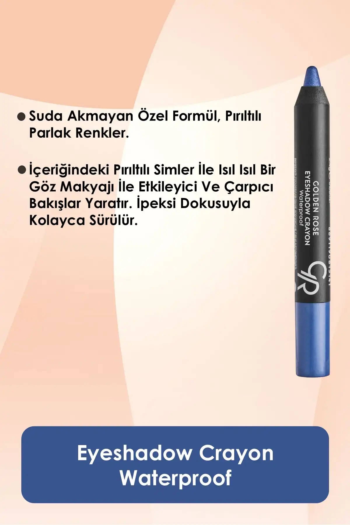 سایه چشم مداد رنگی ضد آب No: 06 Space - Pencil Far برند   Golden Rose(رز طلایی) به رنگ  آبی