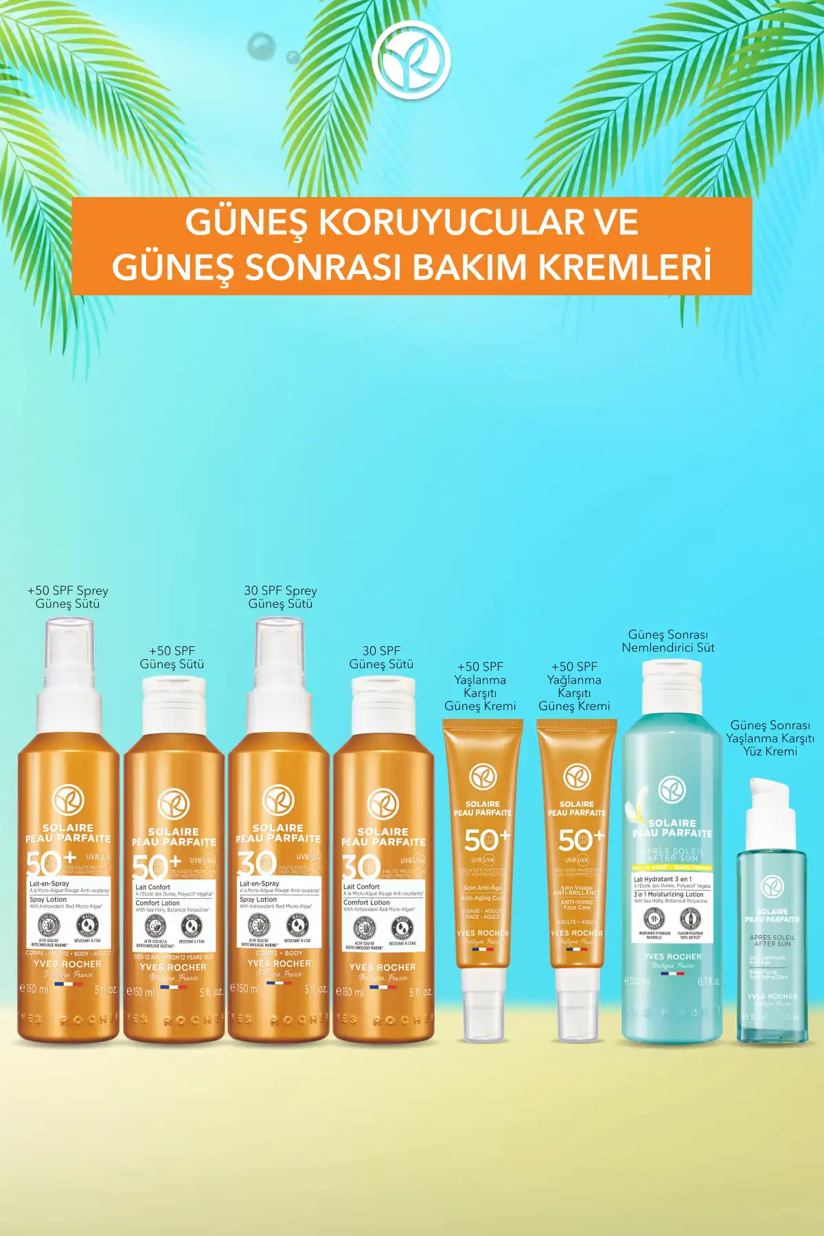لوسیون پس از آفتاب 3 در 1/سولار پئو پارفایت-200 میلی لیتر برند   Yves Rocher(ایو روشه) به رنگ   در دسته ضد آفتاب
