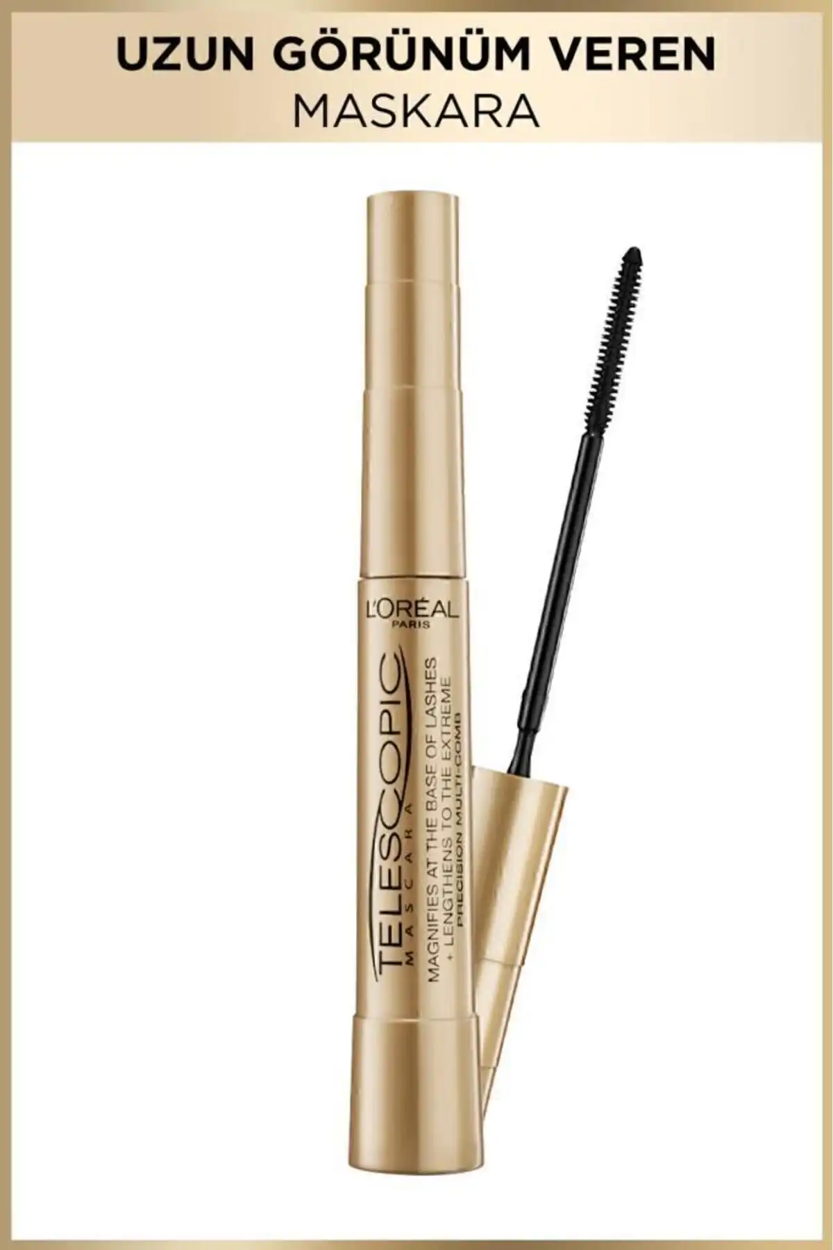 ریمل تلسکوپی طلایی مشکی & سایه چشم تک رنگ ملکه 09 با پتانسیل بالا برند   L'Oreal Paris(لورآل پاریس) به رنگ  مشکی